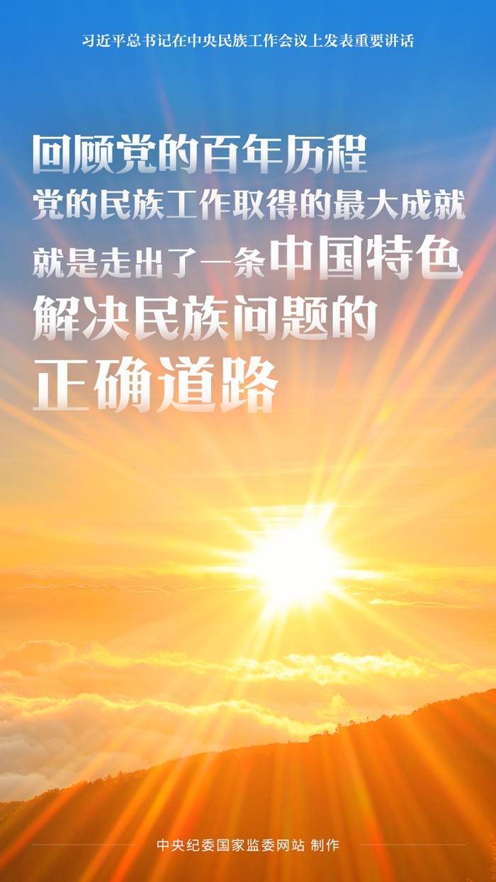 海报｜以铸牢中华民族共同体意识为主线 推动新时代党的民族工作高质量发展